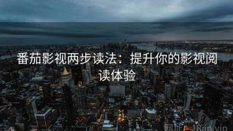 番茄影视两步读法：提升你的影视阅读体验