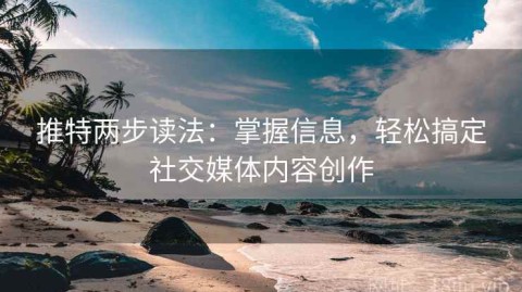 推特两步读法：掌握信息，轻松搞定社交媒体内容创作
