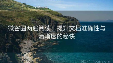 微密圈两遍阅读：提升文档准确性与清晰度的秘诀