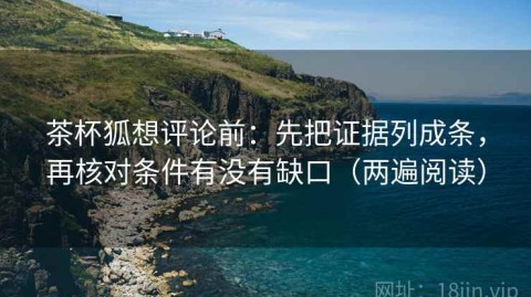 茶杯狐想评论前：先把证据列成条，再核对条件有没有缺口（两遍阅读）