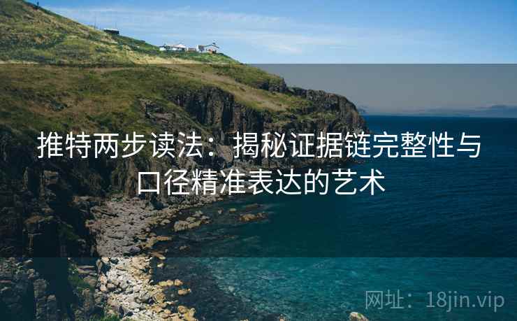 推特两步读法：揭秘证据链完整性与口径精准表达的艺术